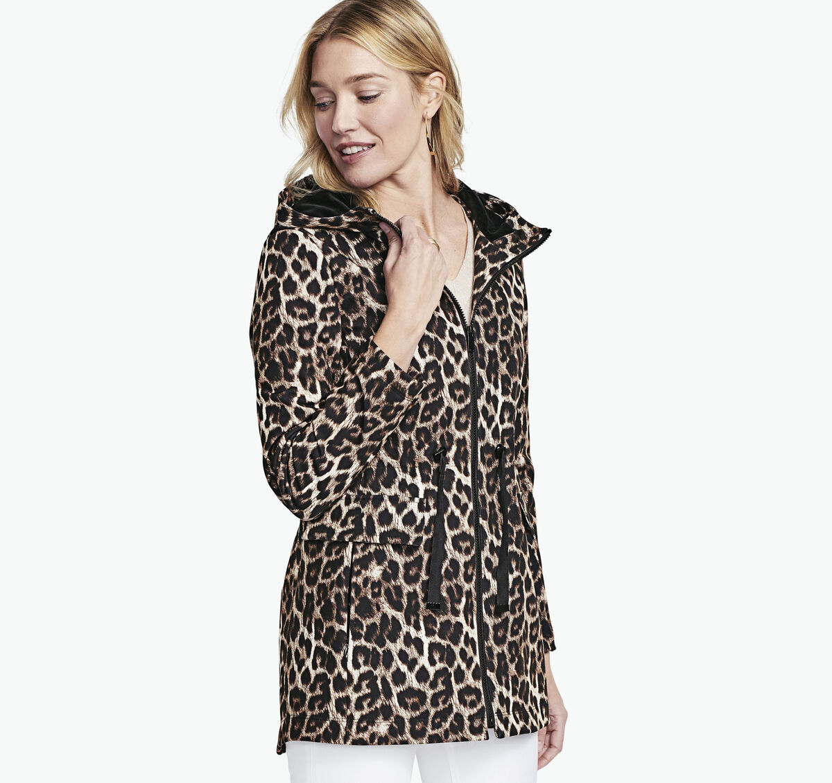 Animal-Print Soft Shell Jacket image number null