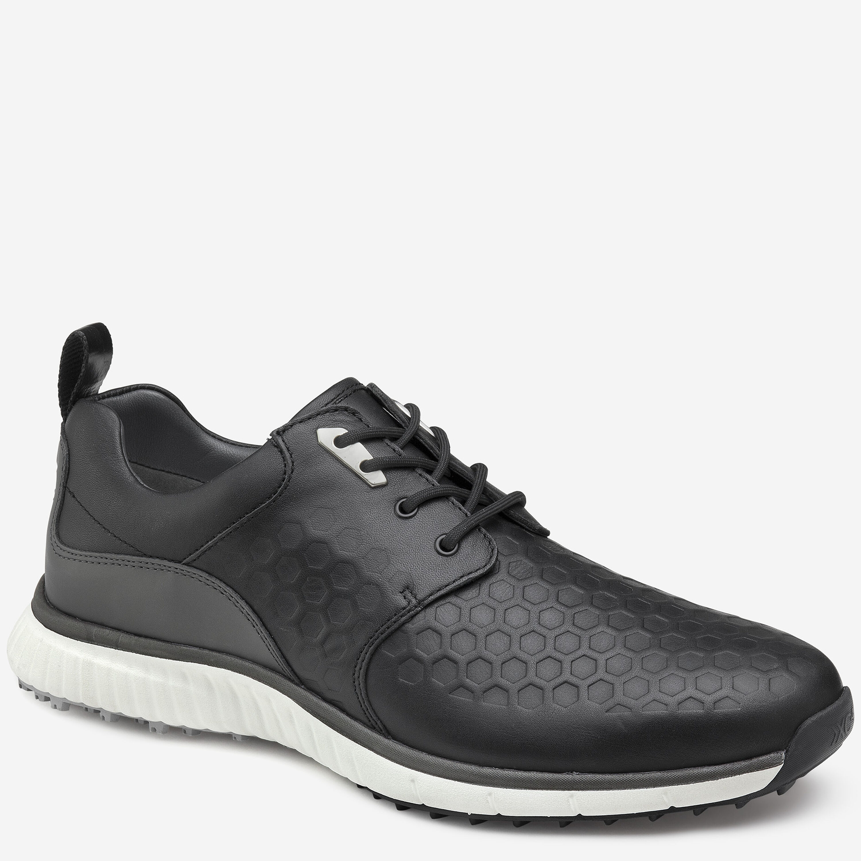 NEW JOHNSTON & MURPHY men\'s h2 luxe hybrid leather shoes in black Men main image 3