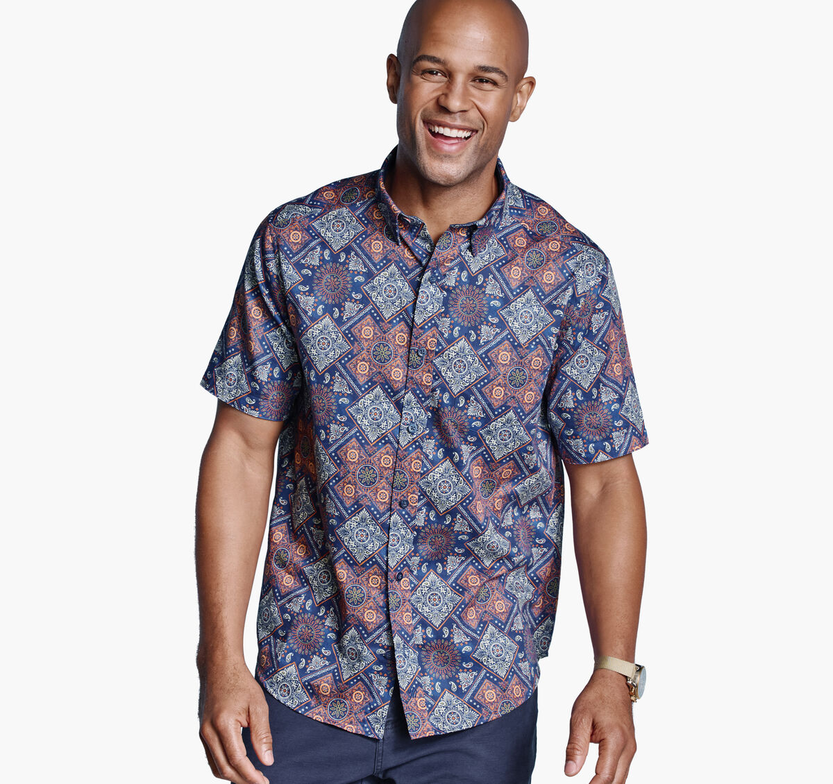 Logan Printed Short-Sleeve Shirt image number null