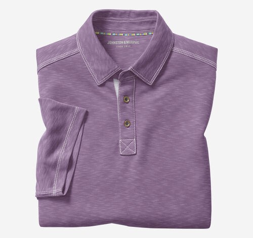 Vintage Slub Polo - Purple