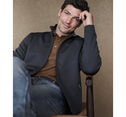 Textured Solid Full Zip image number null