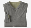 Icon Reversible V-Neck Pullover image number null