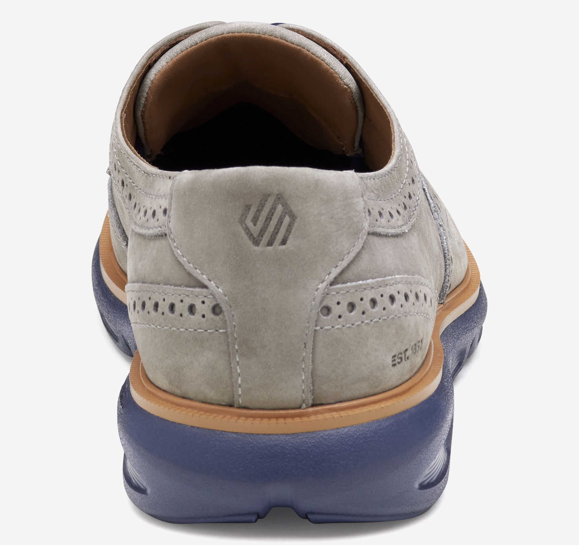 Men's Larkin Wingtip in Gray Nubuck | Johnston & Murphy