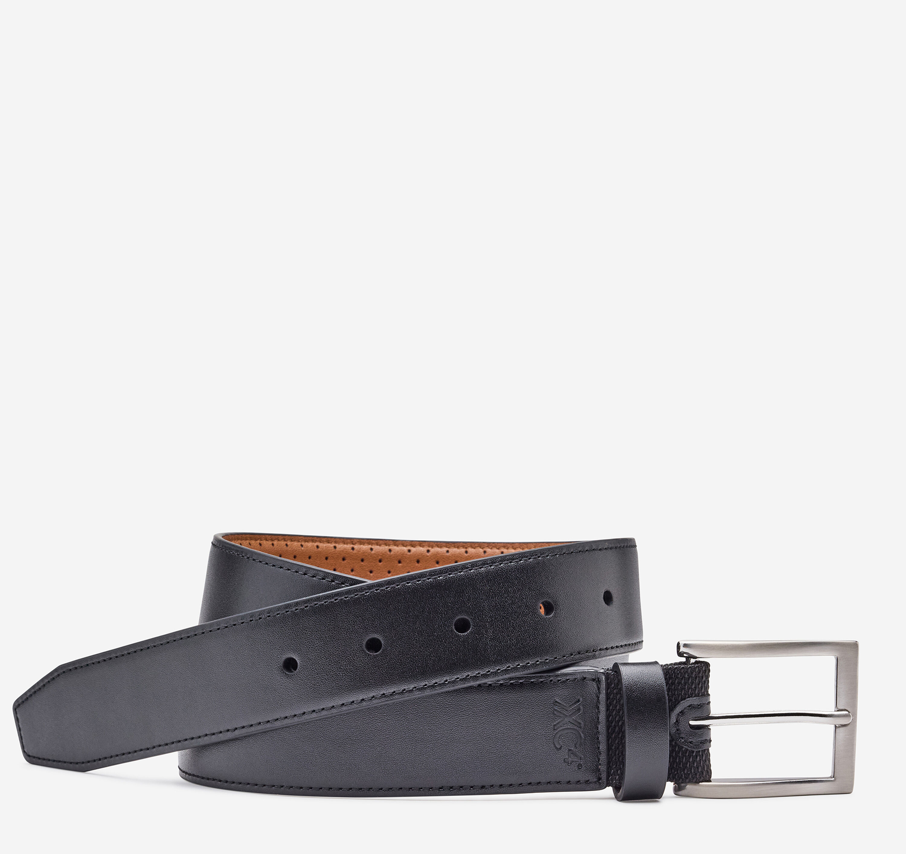 black mens dress belt 1.5
