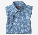 Cotton-Linen Short-Sleeve Print Shirt image number null