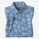 Cotton-Linen Short-Sleeve Print Shirt image number null