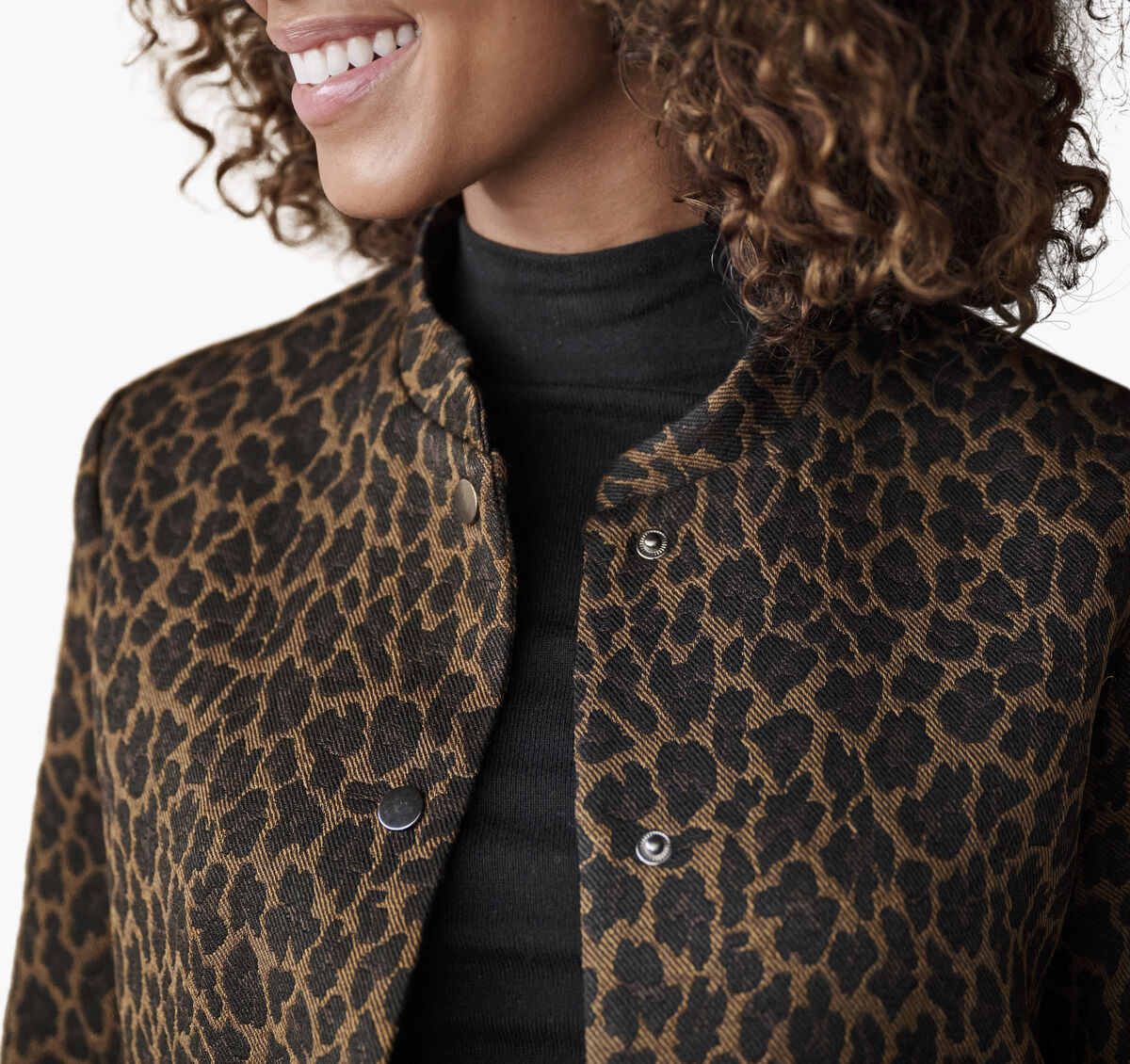 Twill Jacquard Bomber Jacket image number null