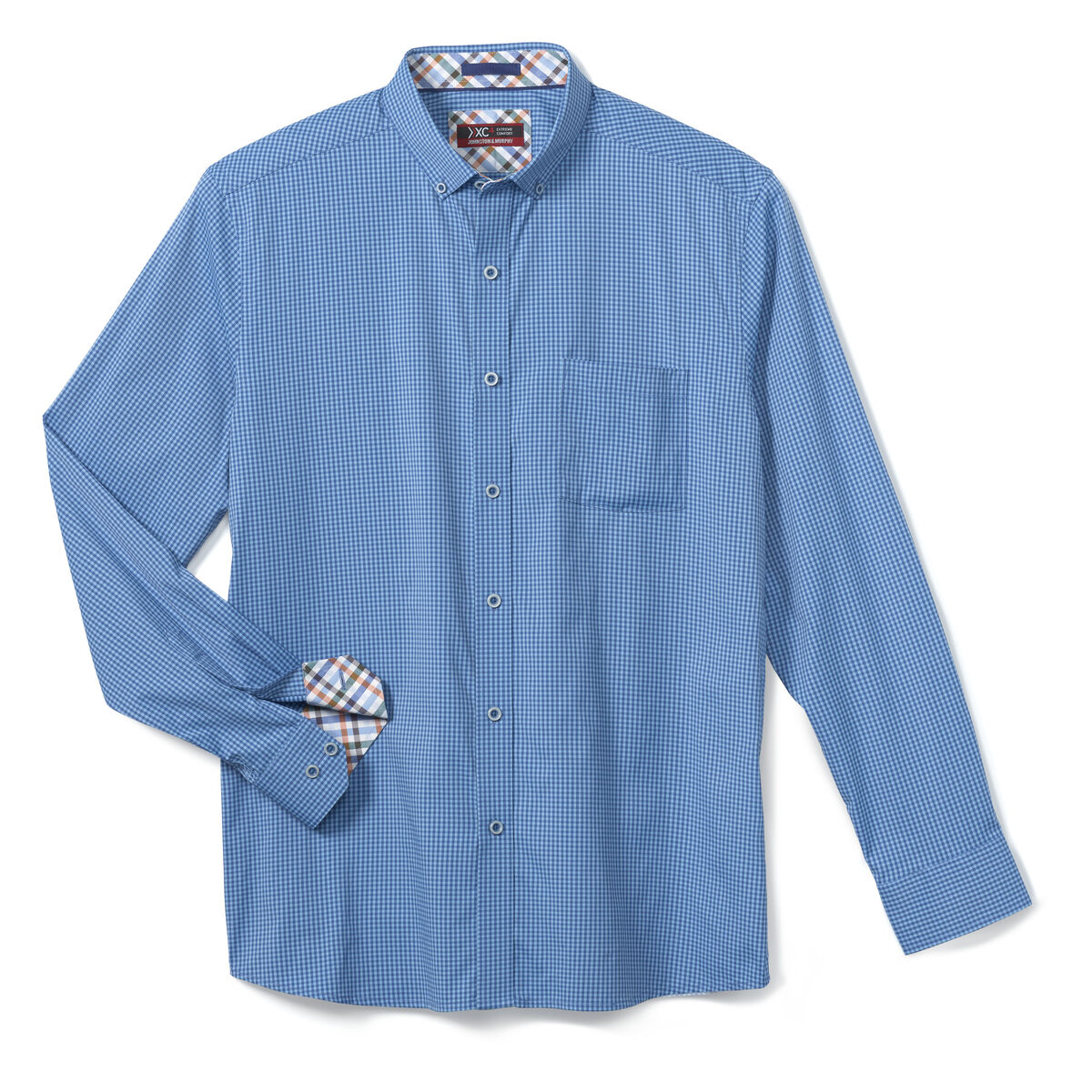 XC4&reg; Micro Gingham Button-Collar Shirt image number null