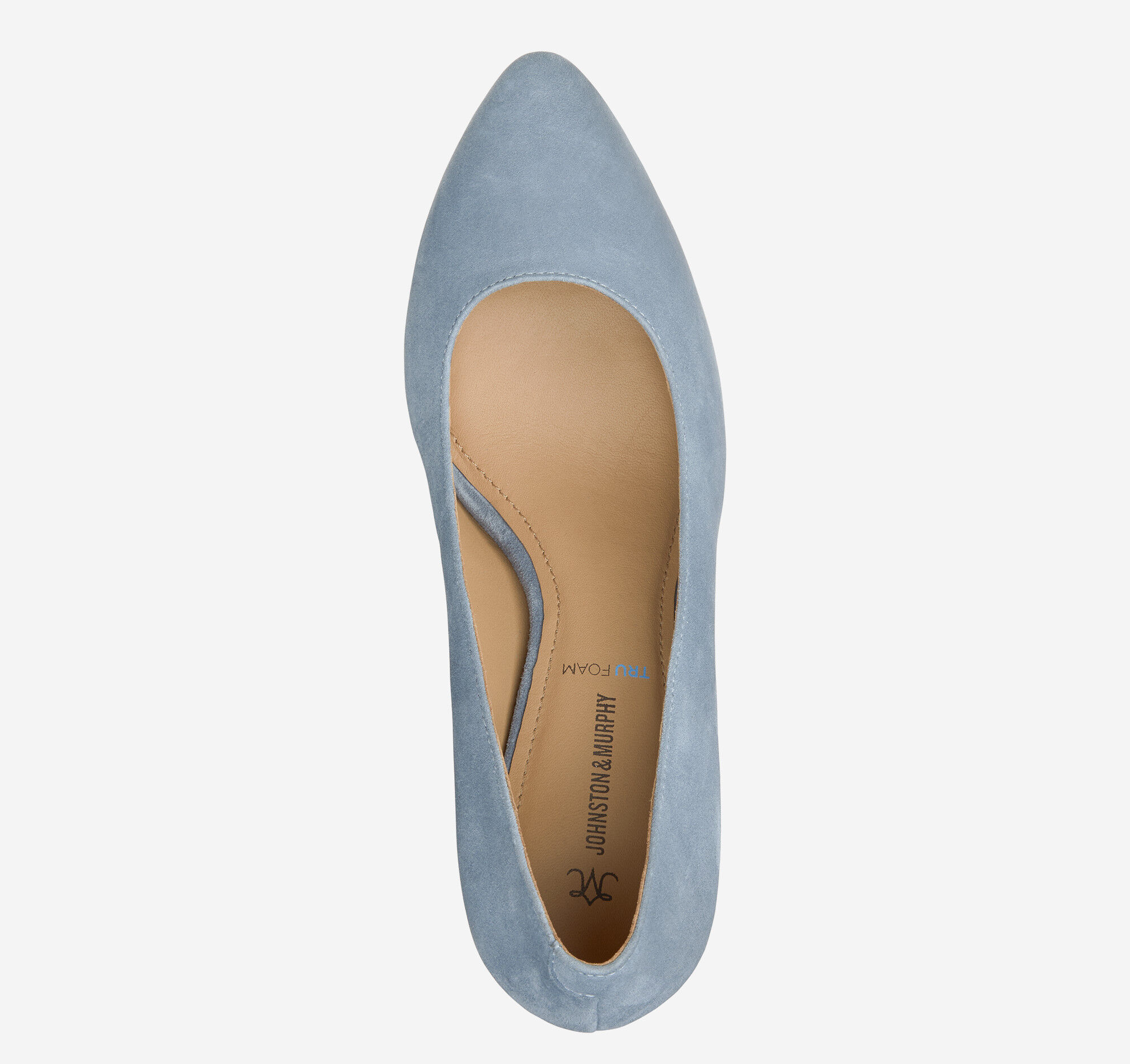 Women's Vicki Pump in Slate Blue Kid Suede | Johnston & Murphy