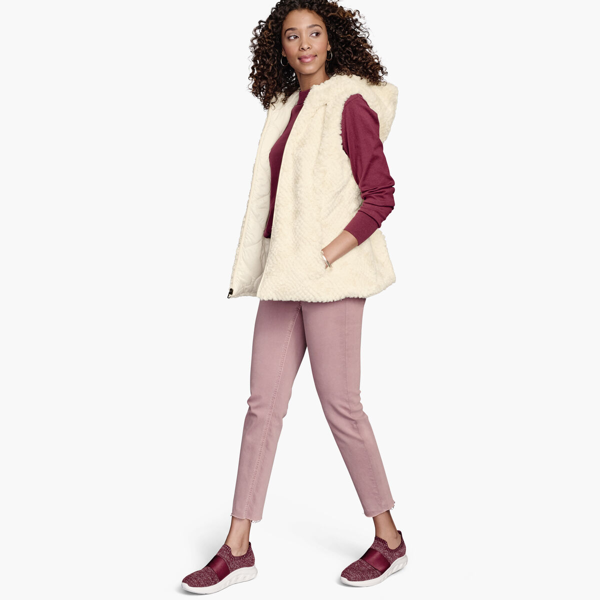 Reversible Faux-Fur Vest image number null