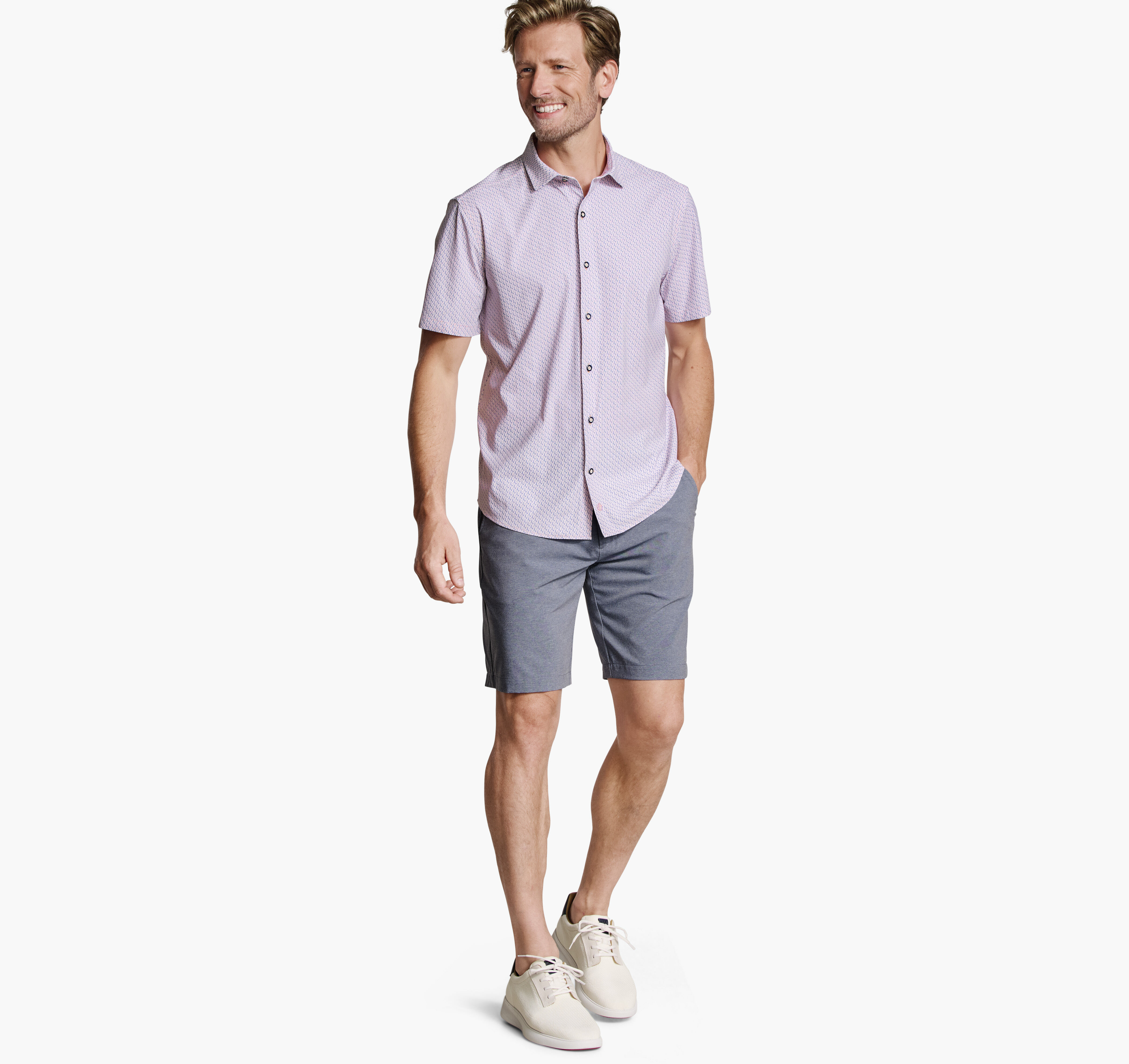 XC+™ Motion Short-Sleeve Print Knit Shirt