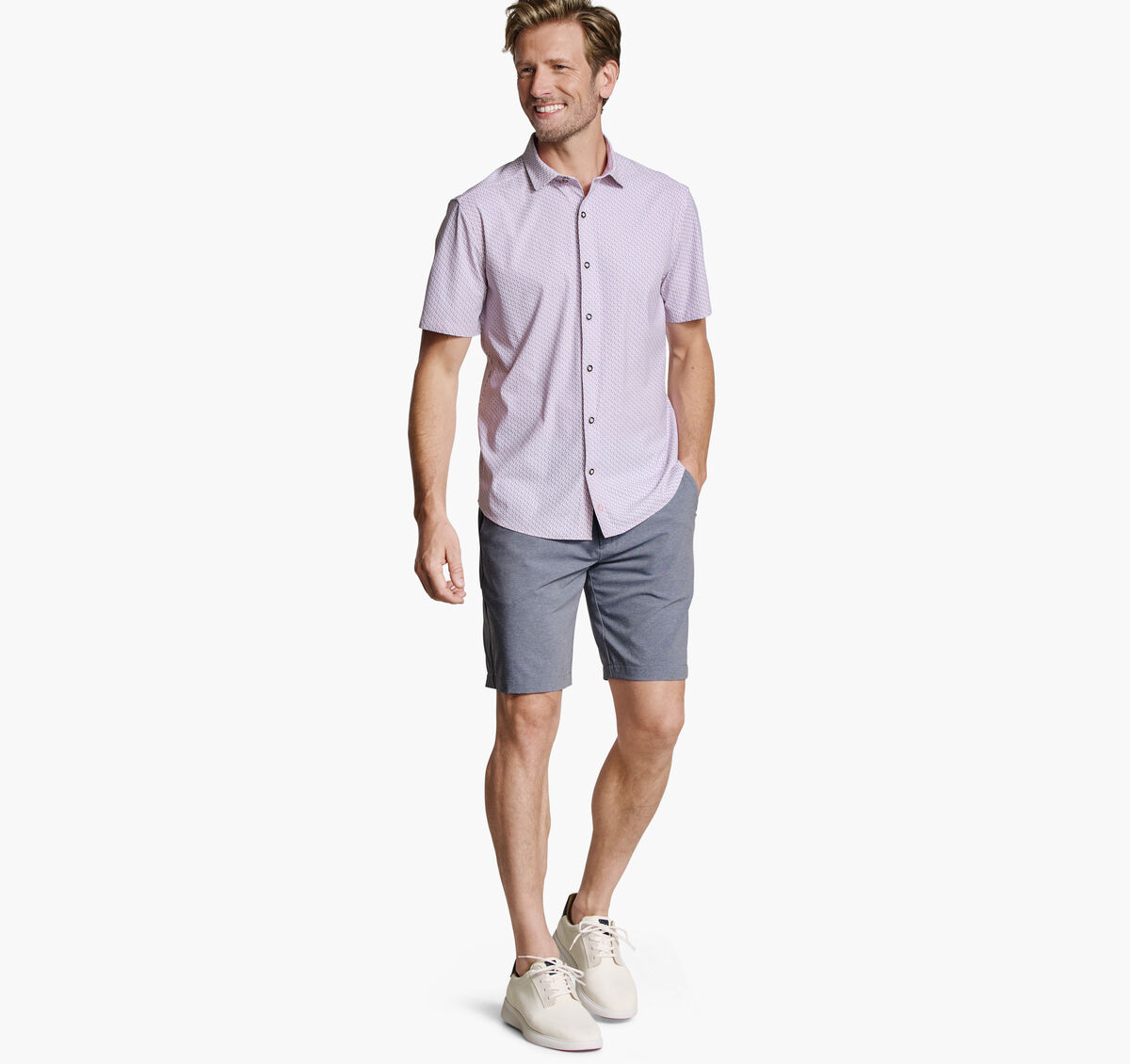 XC+&trade; Motion Short-Sleeve Print Knit Shirt image number null