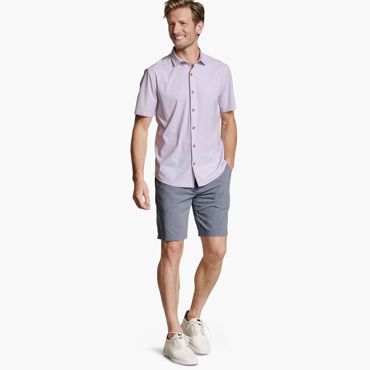 XC+&trade; Motion Short-Sleeve Print Knit Shirt image number null