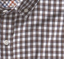 Long-Sleeve Twill Checked Shirt image number null