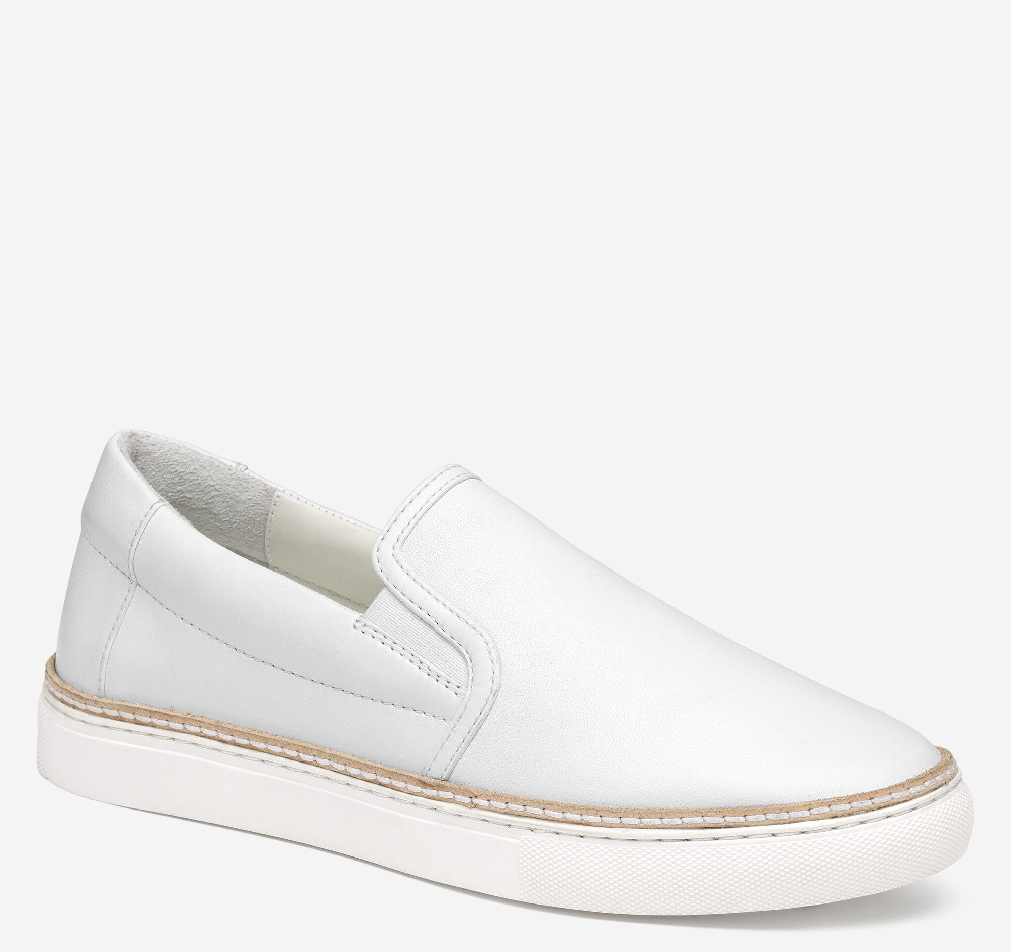 Women's Callie Double-Gore Slip-On in White Glove Leather