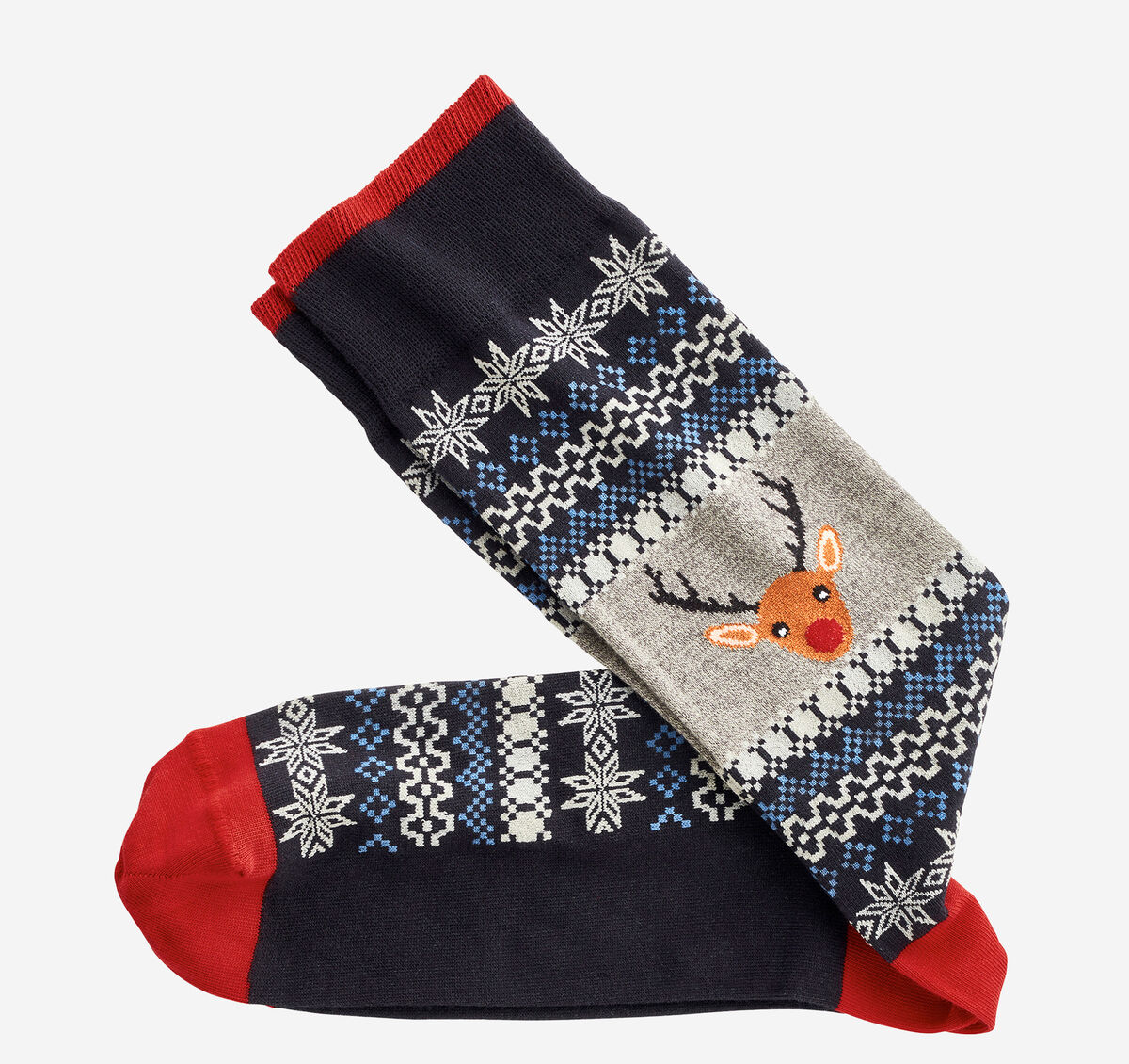 Pima Cotton Holiday-Themed Socks image number null