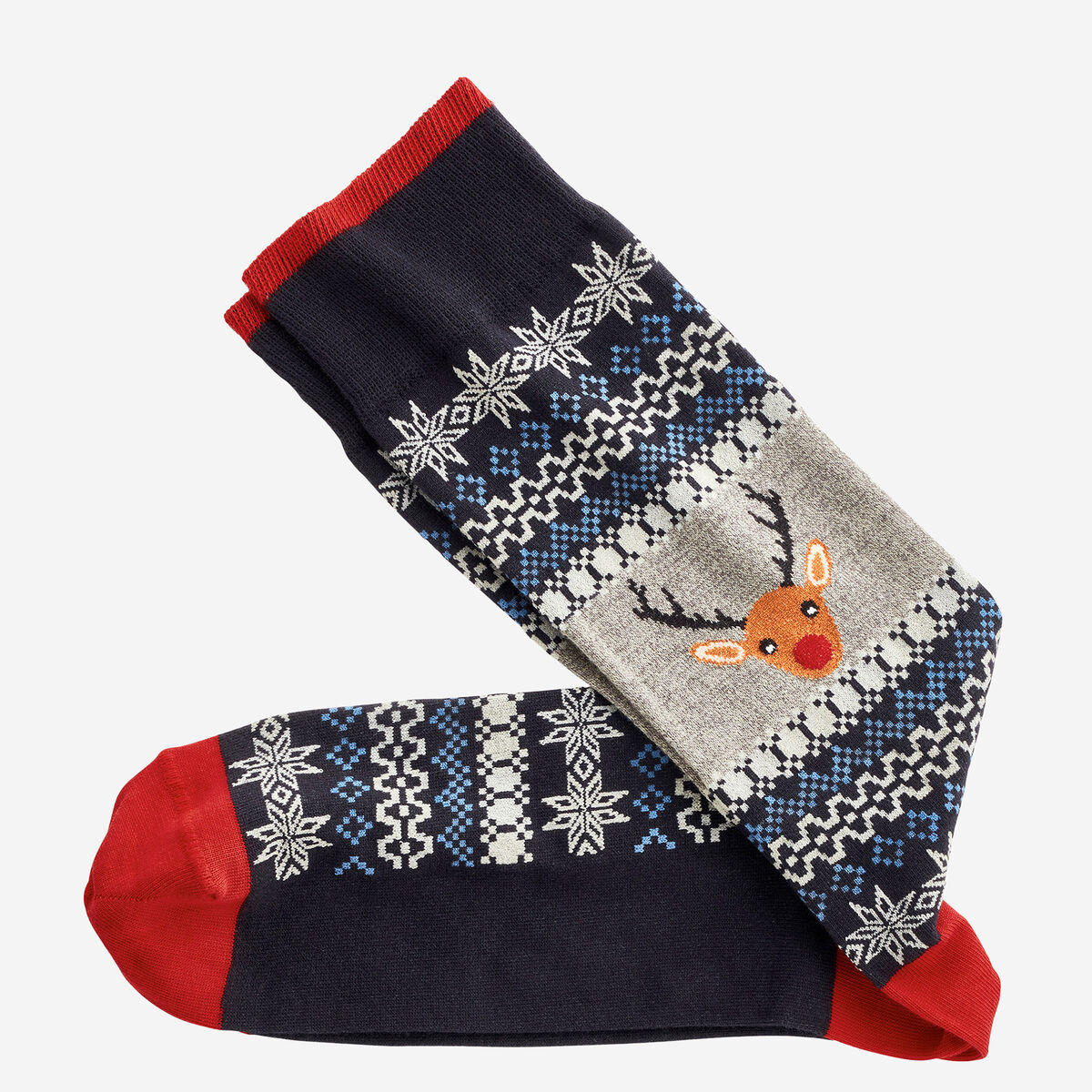 Pima Cotton Holiday-Themed Socks image number null