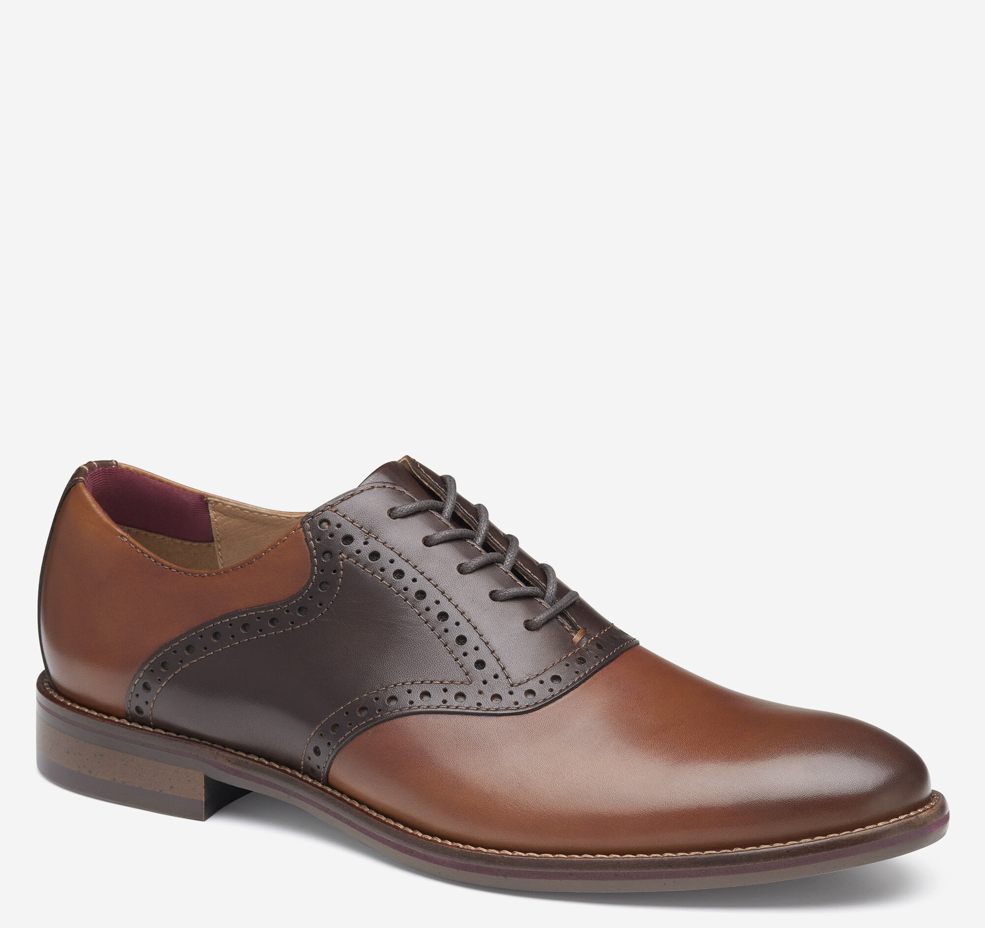 Men's Conard 2.0 Saddle in Tan/Mahogany Full Grain | Johnston & Murphy