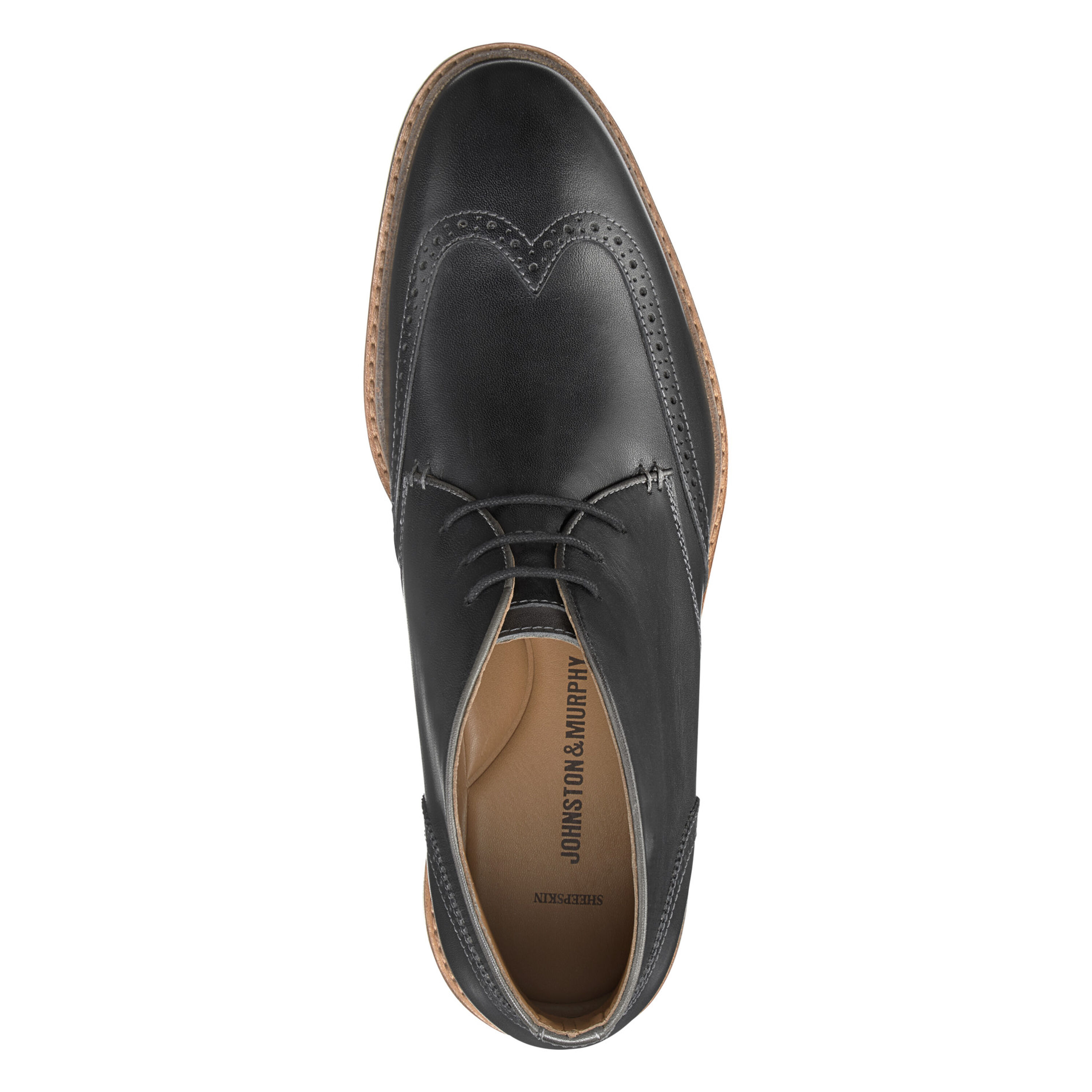 J75 cain chukka wingtip boots Wingtip Chukka Boots- Cognac- by Lethato main image 2