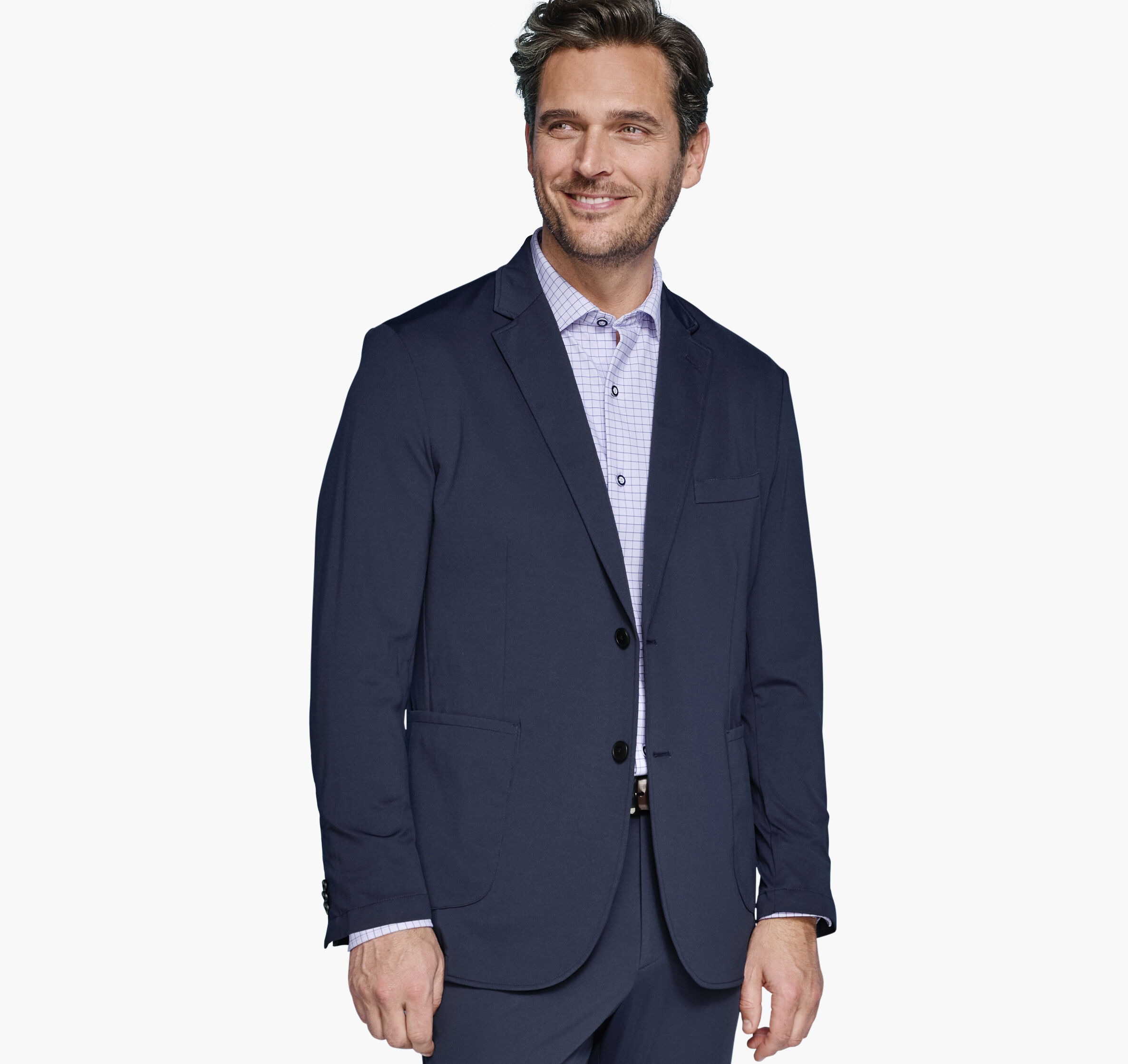 Men's XC Flex® Knit Blazer in Navy | Johnston & Murphy