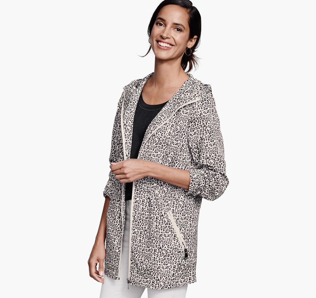 Leopard-Print Anorak image number null