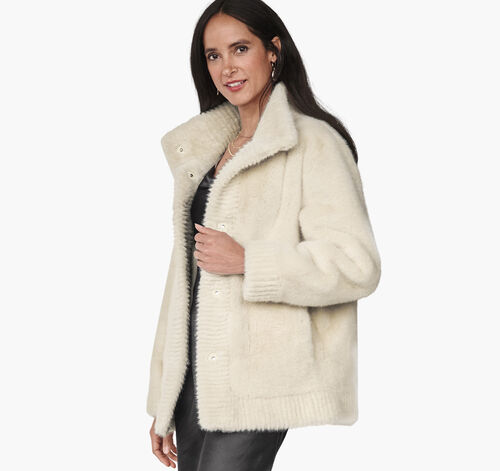 Faux-Fur Jacket - Ivory