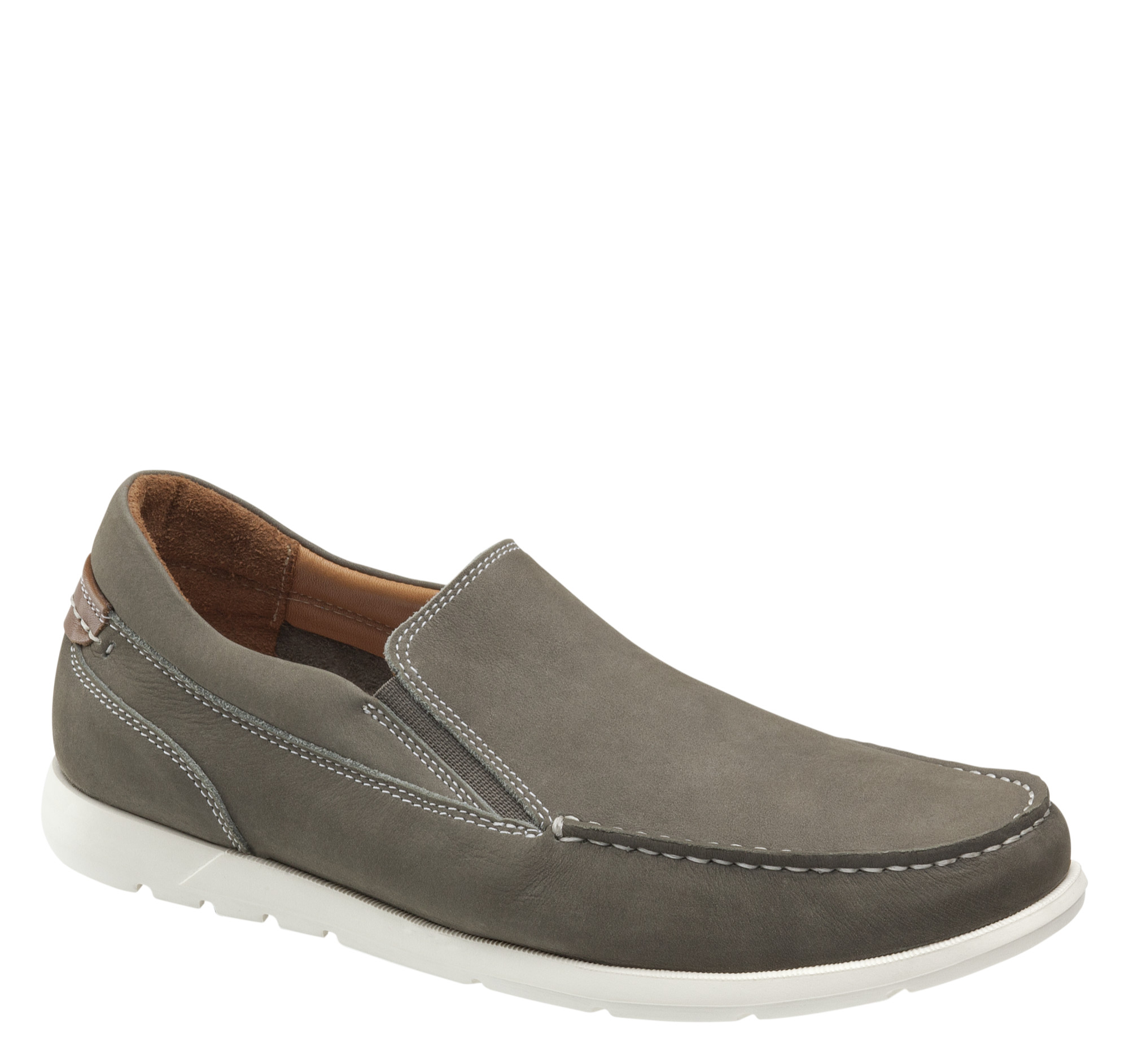 Johnston & Murphy Men's Carlisle Venetian - Gray Tumbled Nubuck