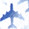 White/Blue Airplane