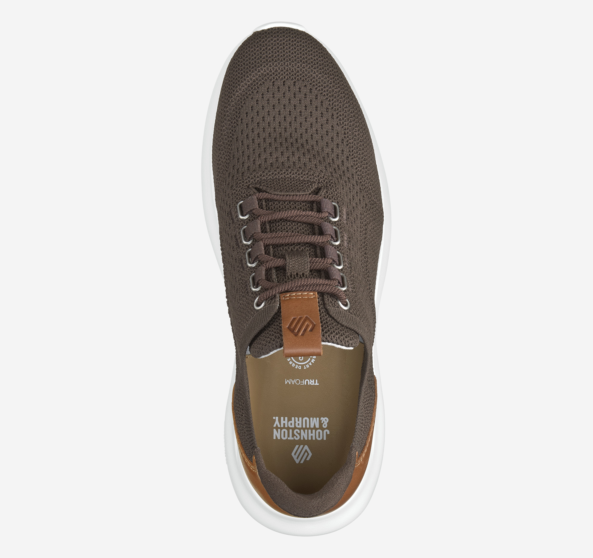 Johnston Murphy Men s Amherst 2.0 Knit Plain Toe Sneakers Dark Brown Knit Size 8