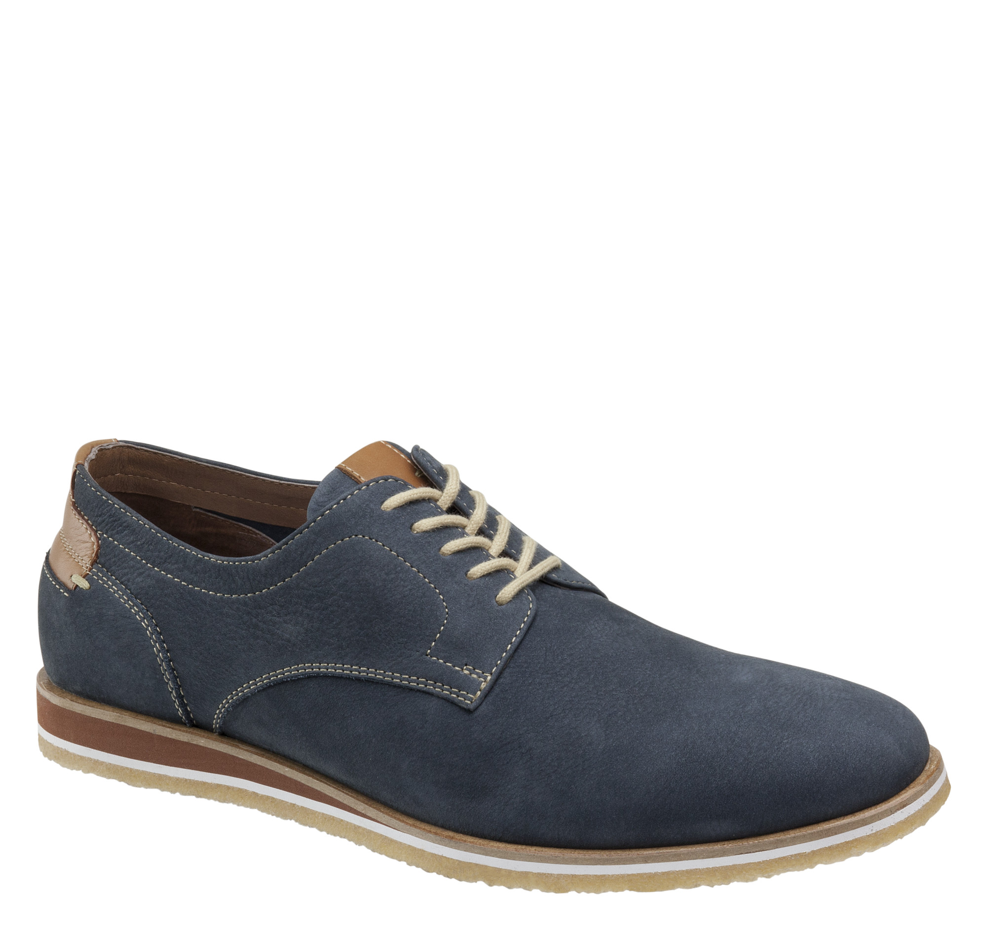 Johnston & Murphy Men's Ashby Plain Toe - Navy Tumbled Nubuck