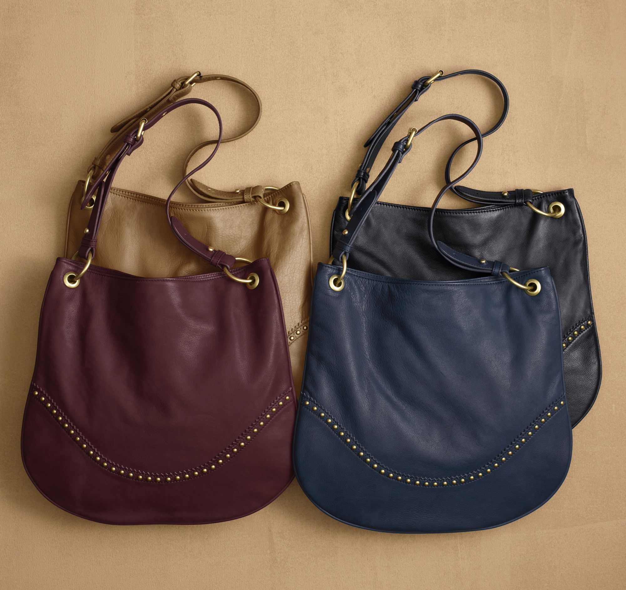 HOBO SIGNATURE 23  BAG IN BLACK BEIGE PATTERN LAMBSKIN main image 1