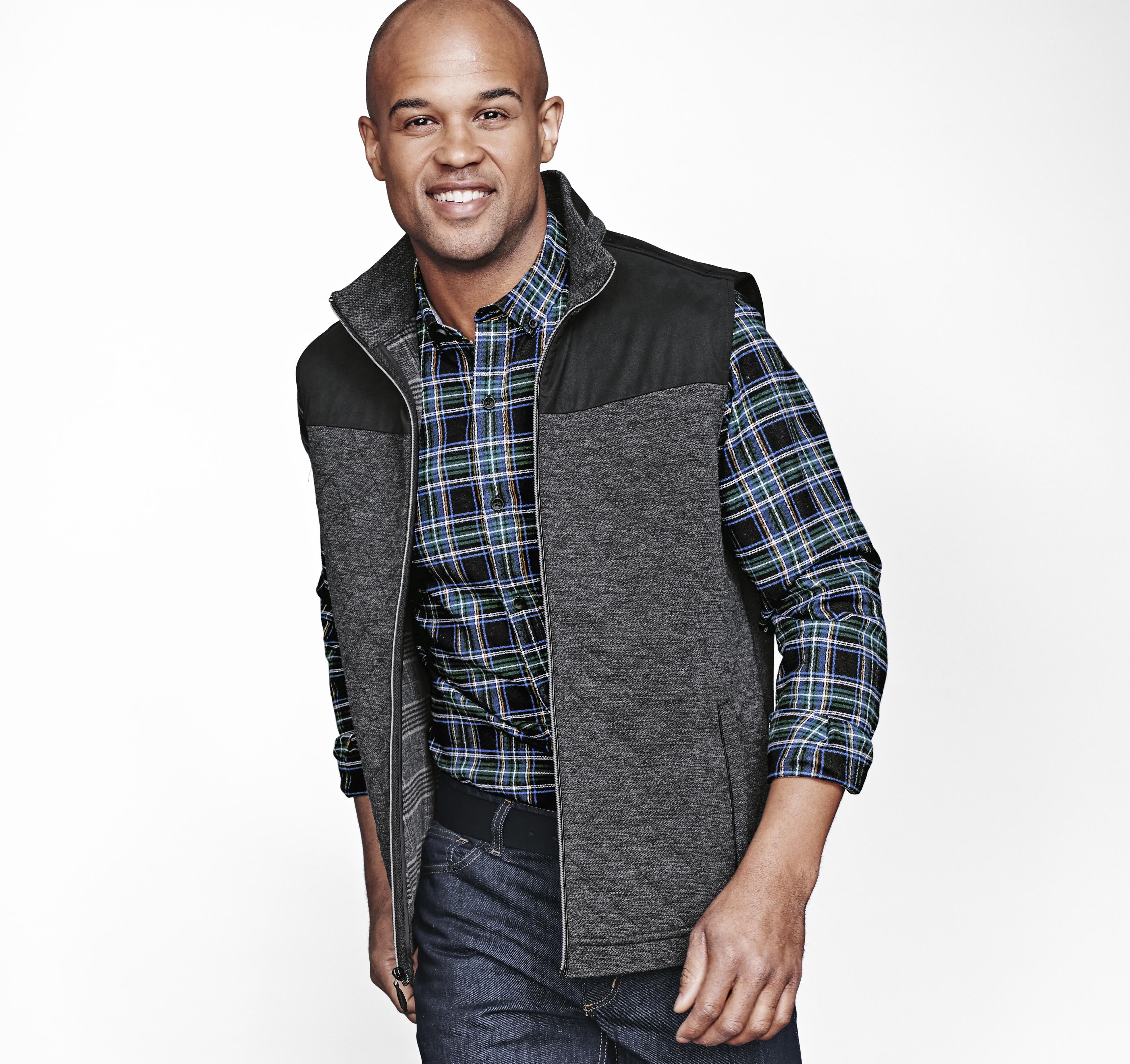 Quilted Knit Vest Johnston & Murphy