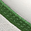 White Full Grain/Green Suede