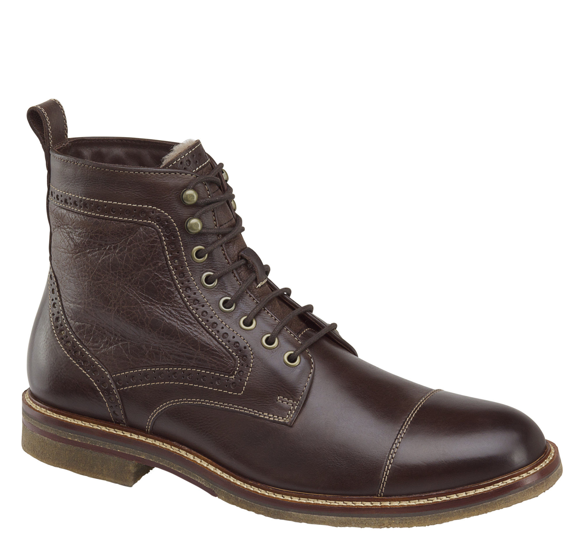 shearling tractor boots