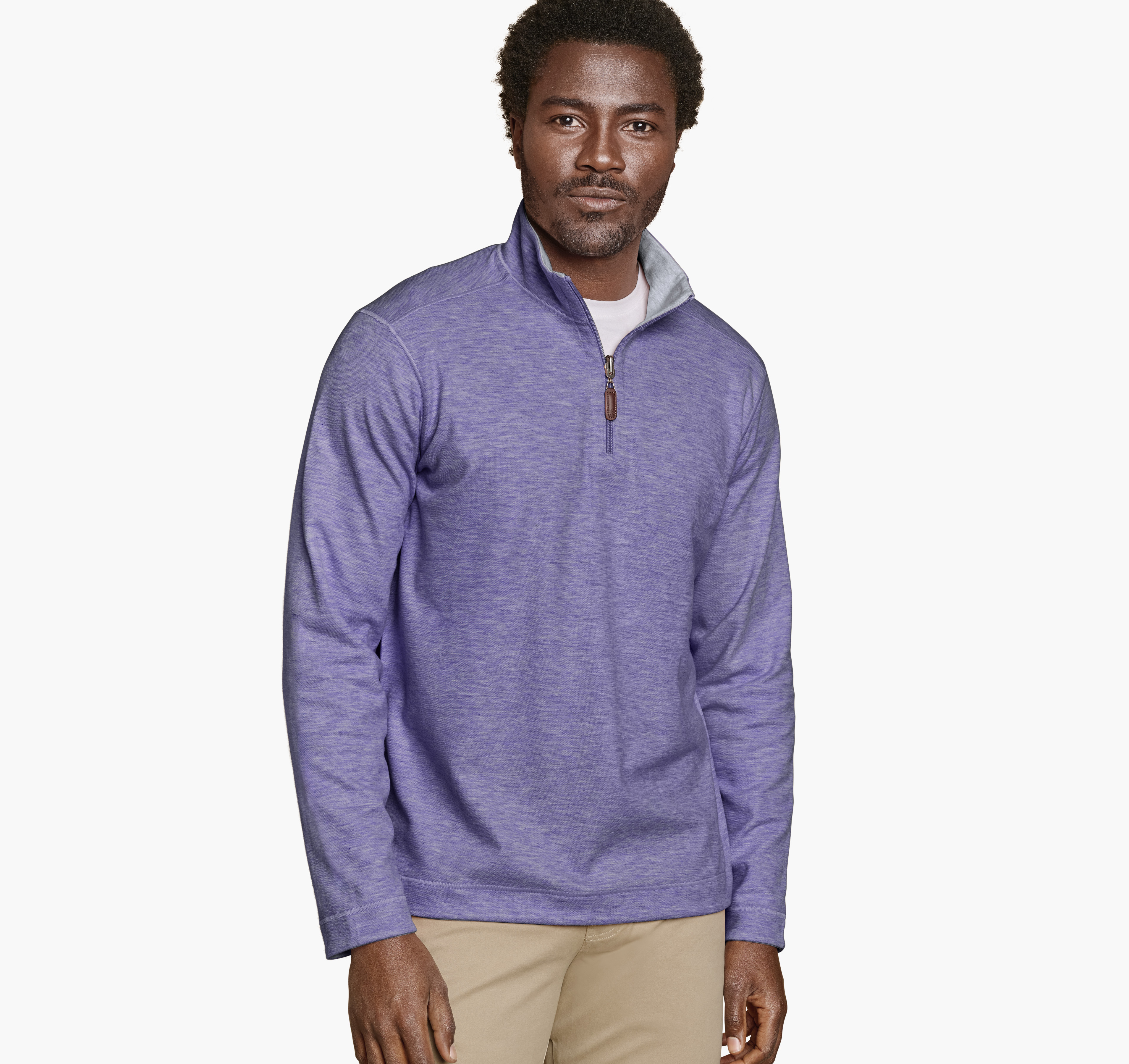 Johnston & Murphy Essential Quarter-Zip Rust Online Sale | Clothing