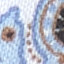 Blue/Brown Layered Paisley