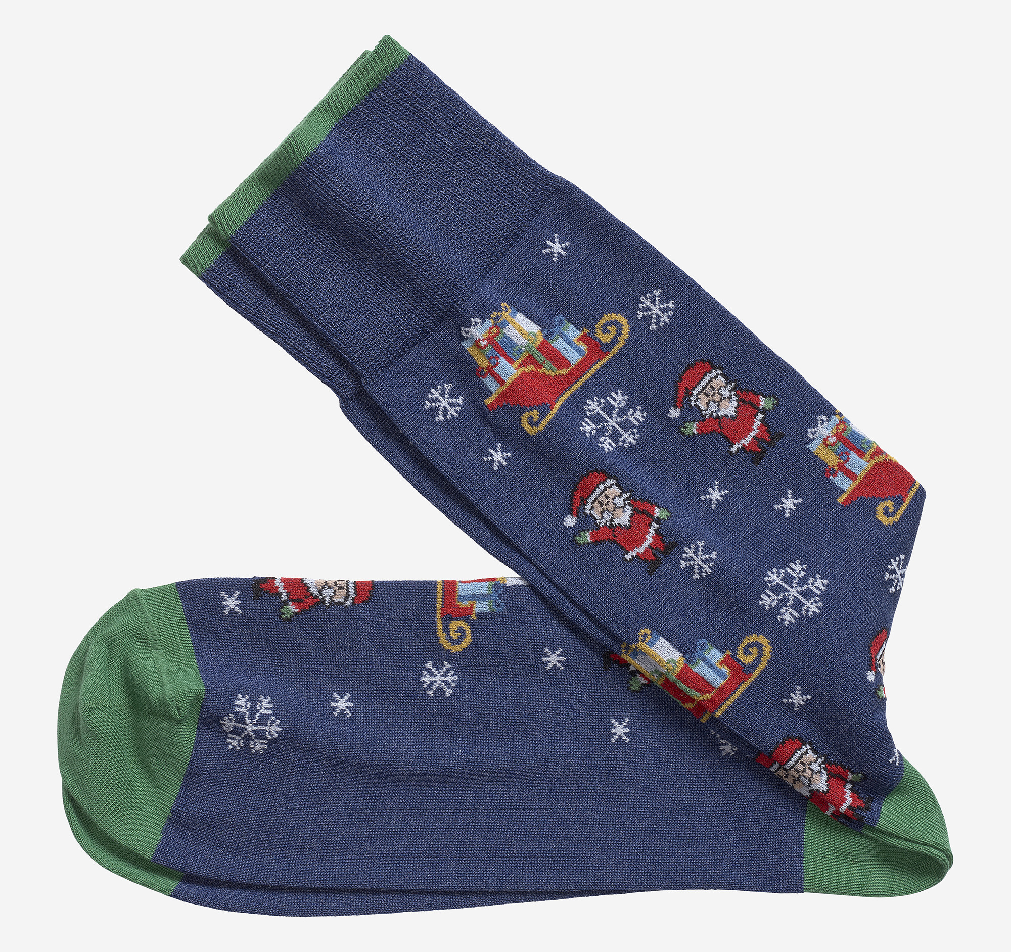 Image of Johnston & Murphy Santa Sleigh Socks