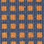 Orange/Navy Mini Gingham