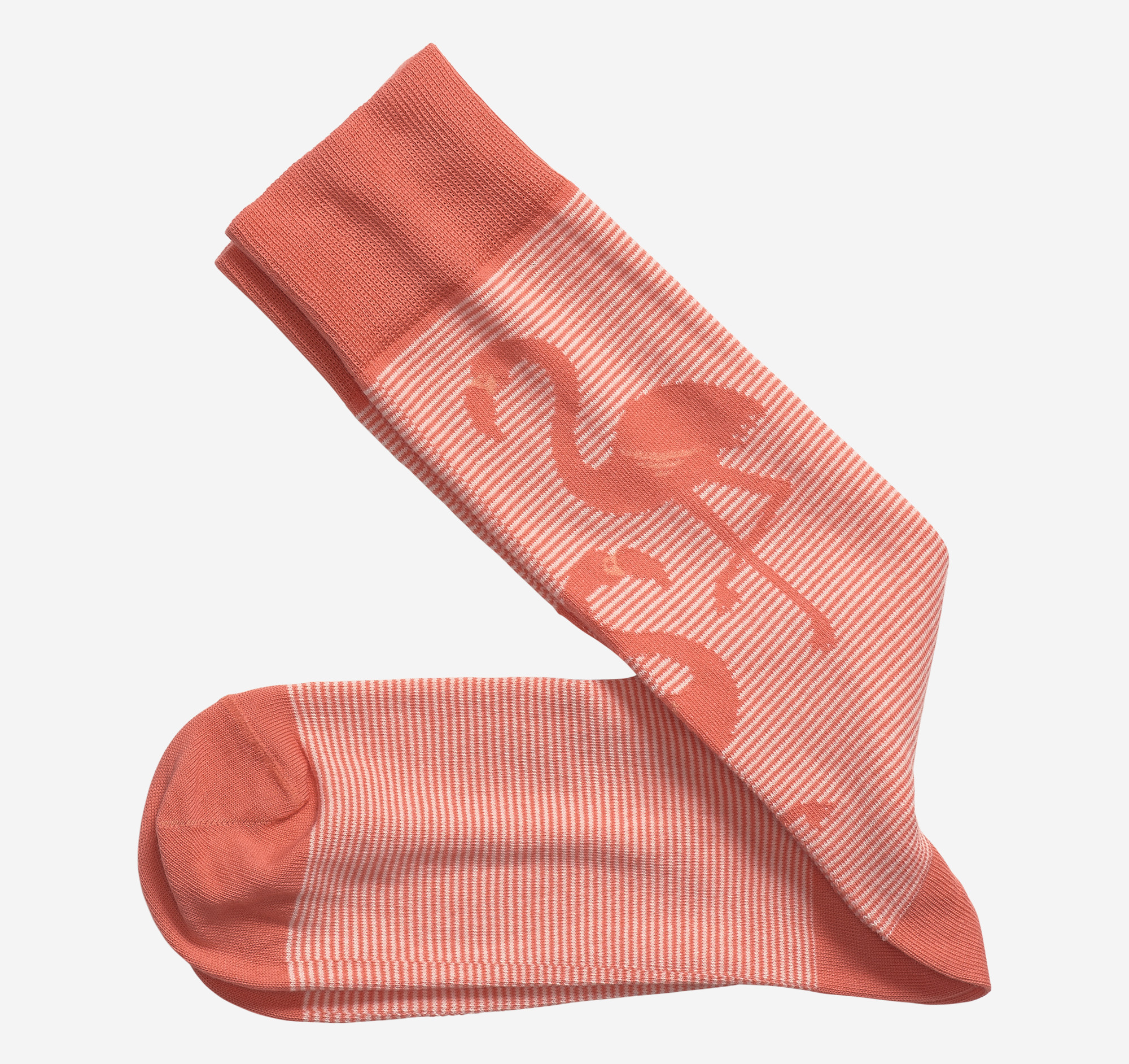 Image of Johnston & Murphy Striped Flamingo Socks