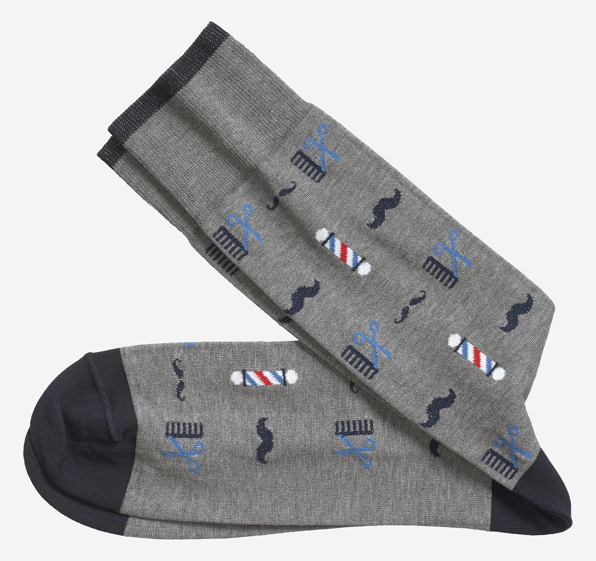 Image of Johnston & Murphy Barber Shop Socks