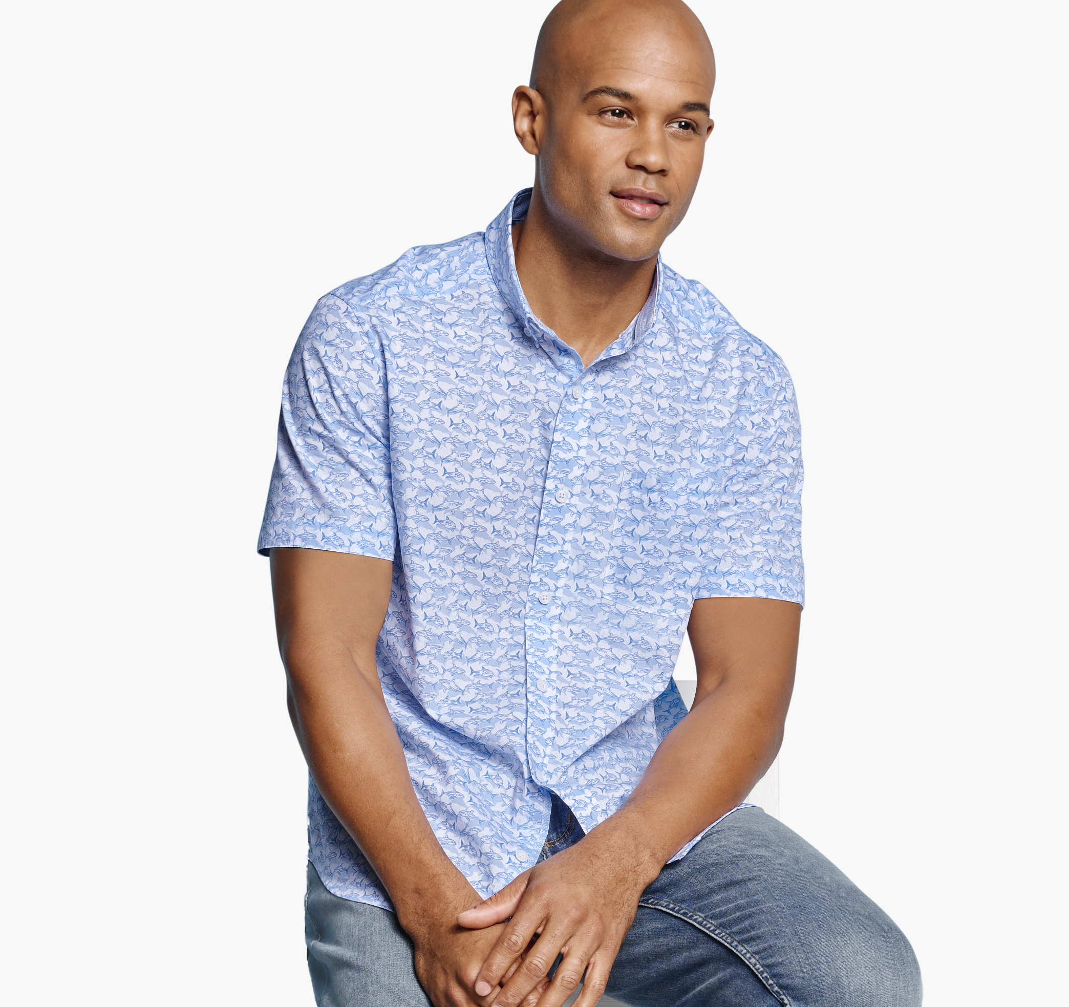 Cotton Broad Short Sleeve Shirt main image 1