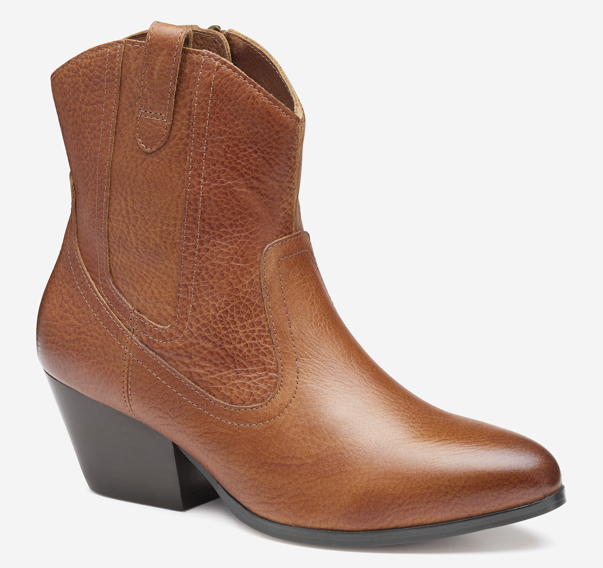 Johnston Murphy Amy Belted Bootie Whiskey Suede Online Clothing