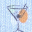 Blue/Multi Mini Martini