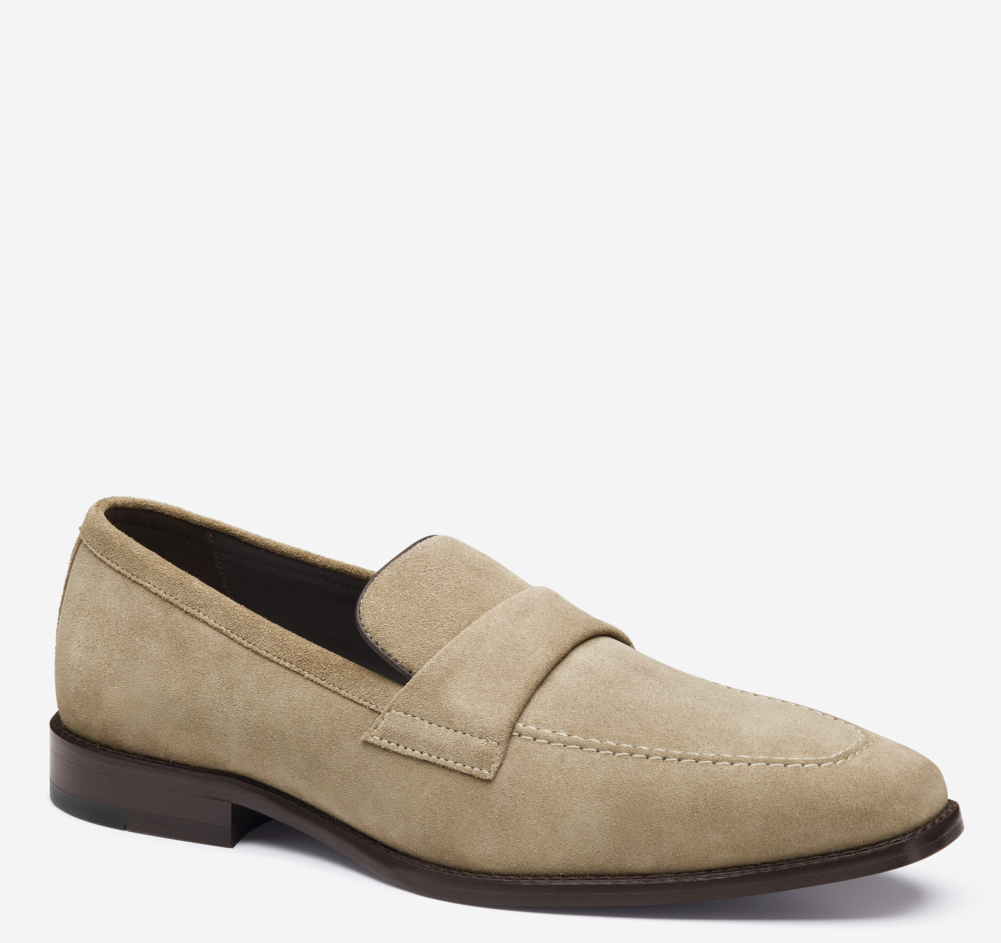Johnston & Murphy Men's Floyd Penny Loafer - Beige Suede - Size 12 - M