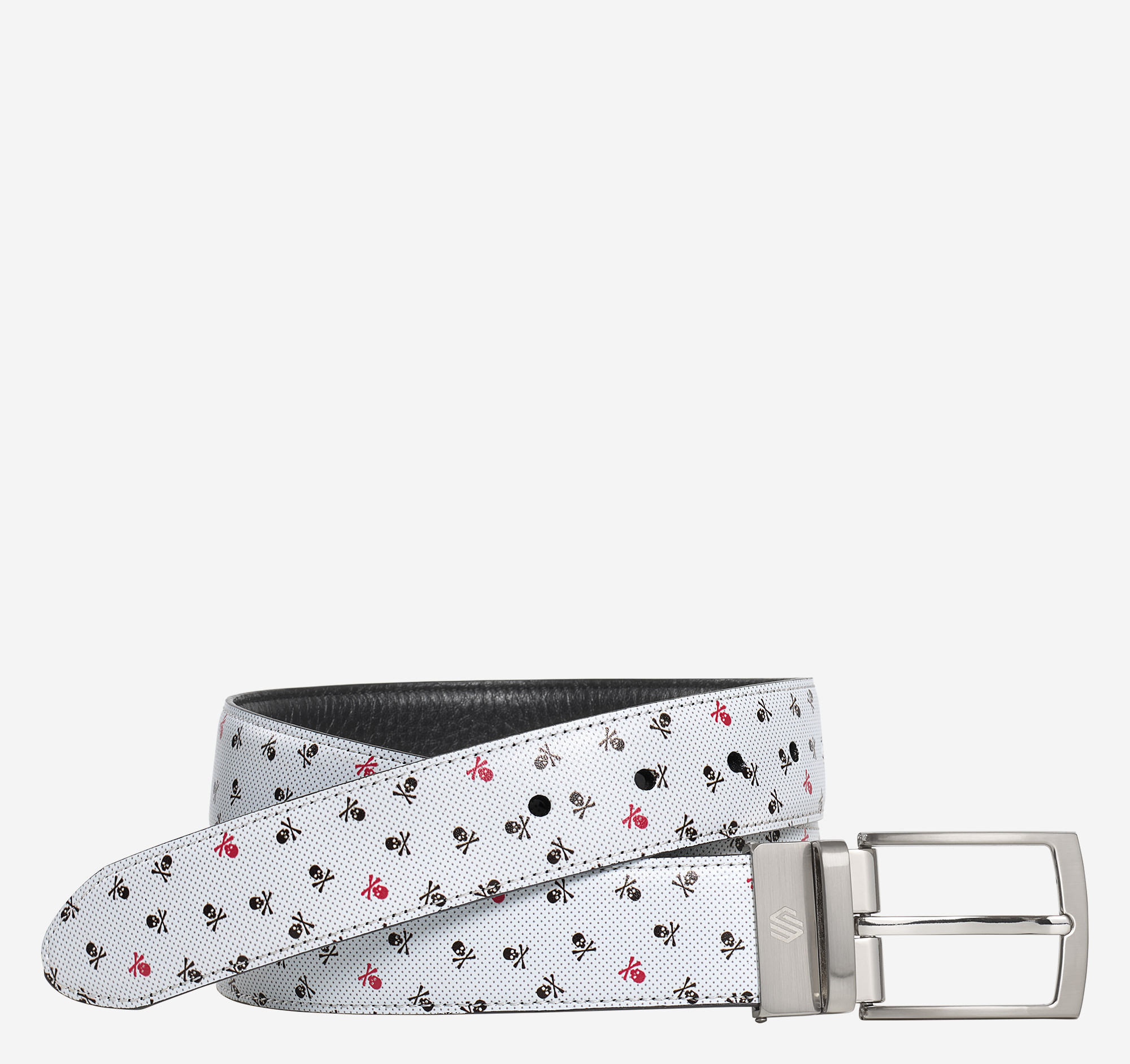 Reversible Printed Leather Belt image number null