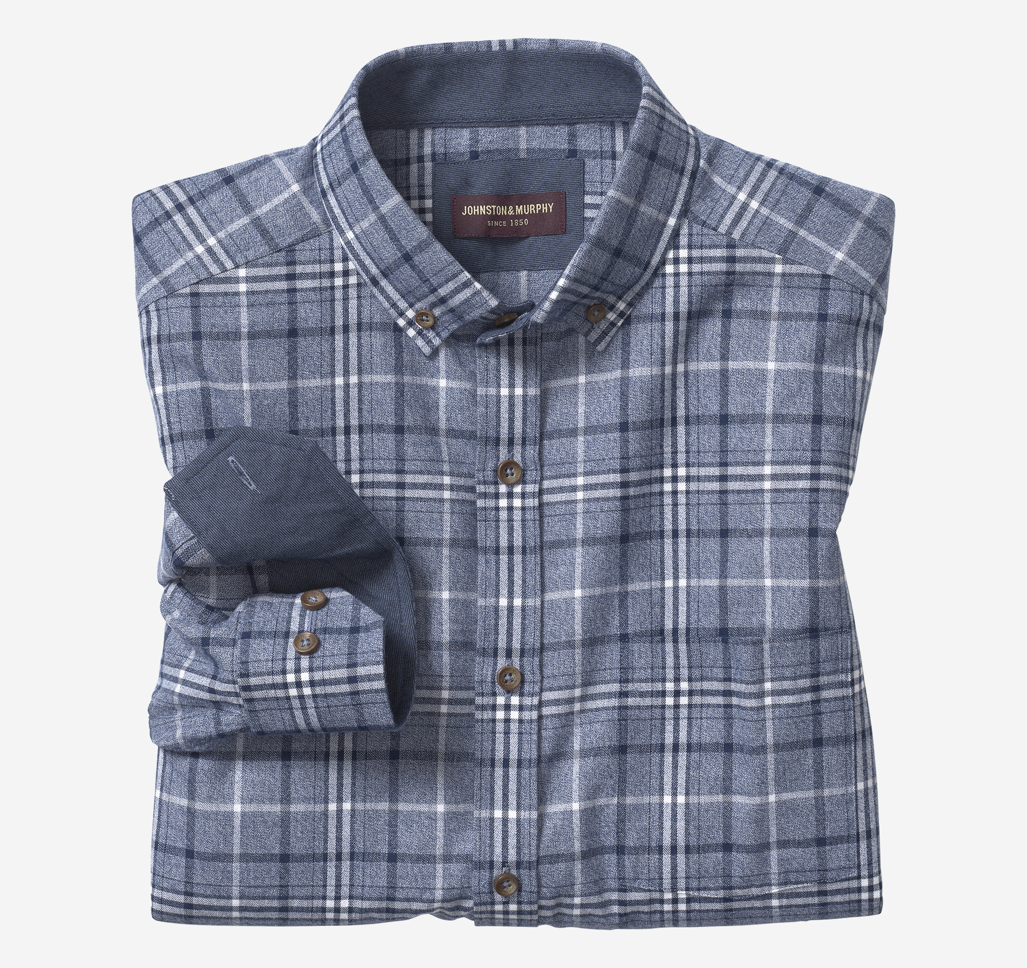 Brushed Heathered Woven Shirts image number null