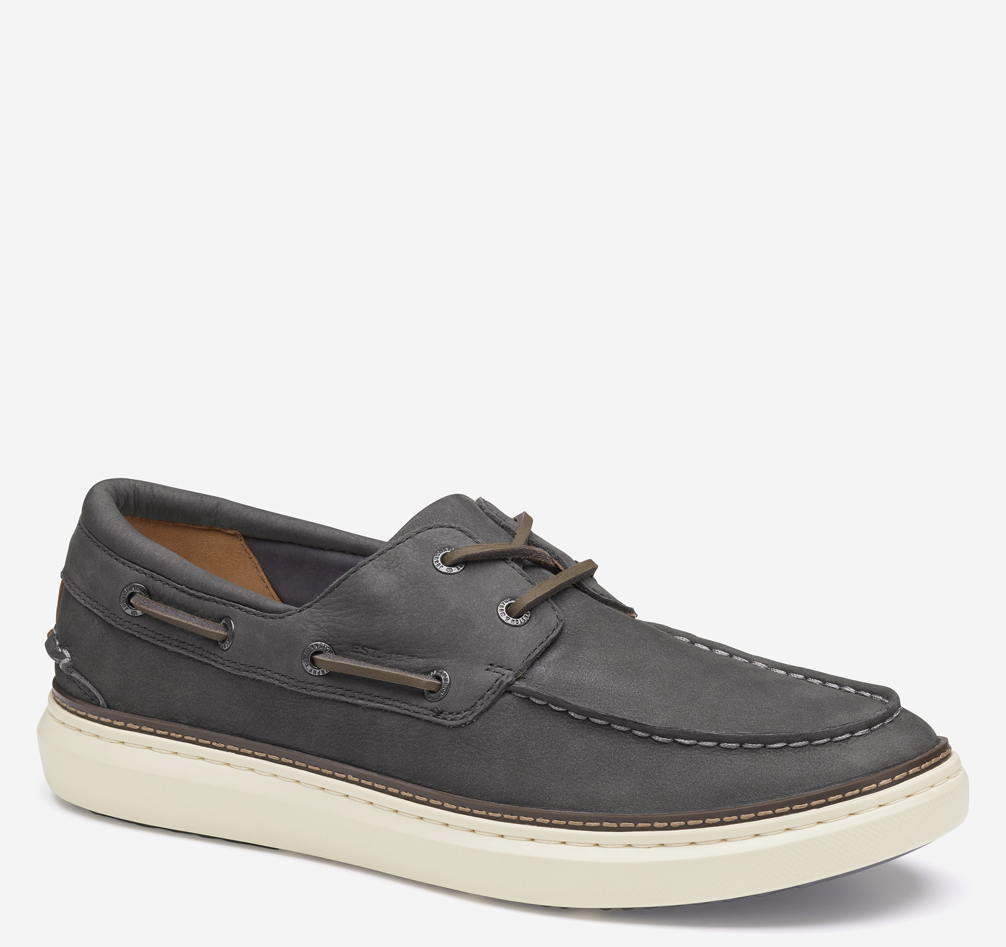 Johnston & Murphy Men's Mc Guffey 2 Boat Shoe - Gray Nubuck - Size 10.5 - M