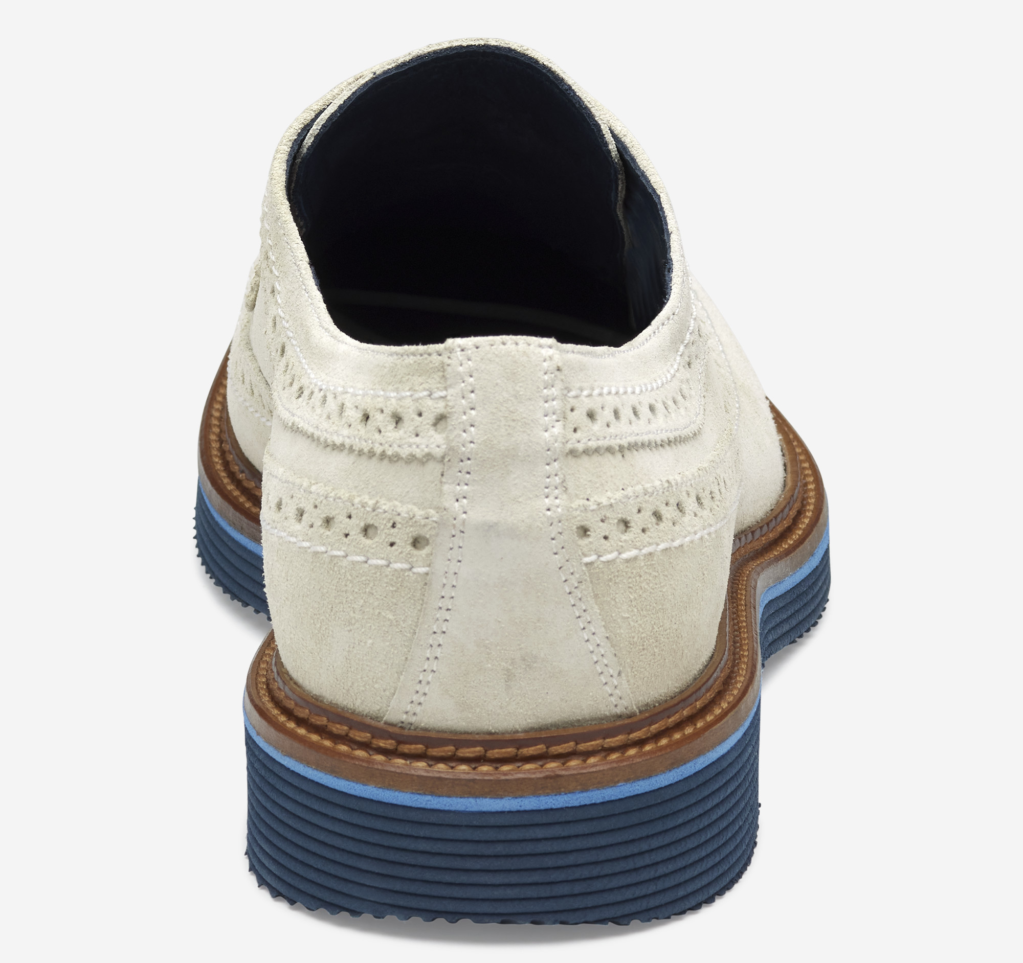 Men's Jenson Longwing in Off-White Italian Suede | Johnston & Murphy