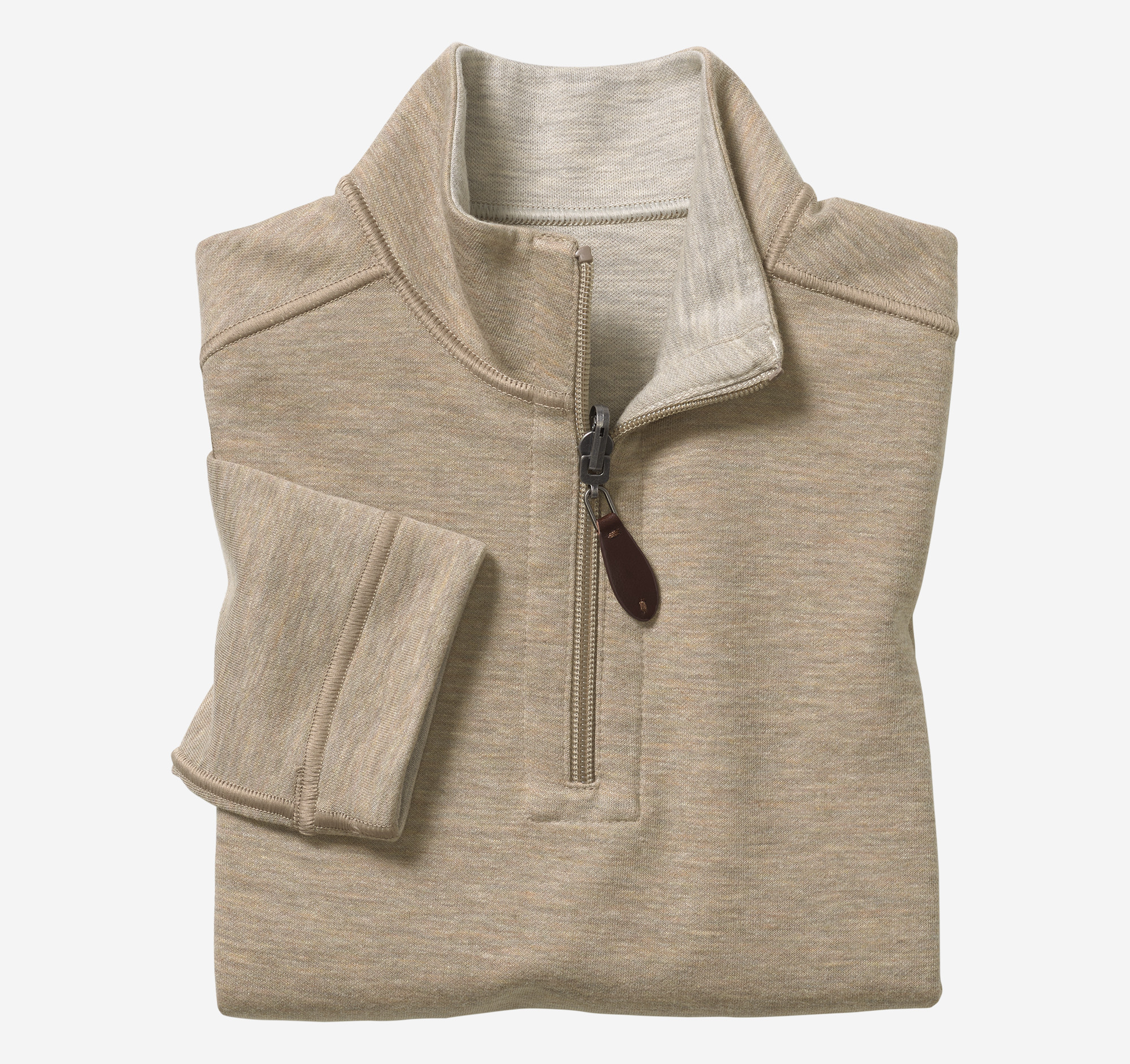 Boys Reversible Solid Quarter Zip image number null