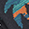Navy/Multi Space-Dyed Large Palm Tree
